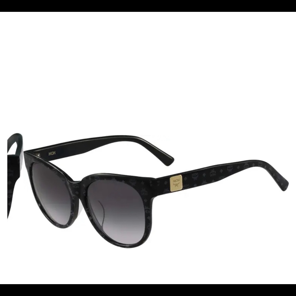 MCM 56mm Navigator Sunglasses- Black Visetos NWT